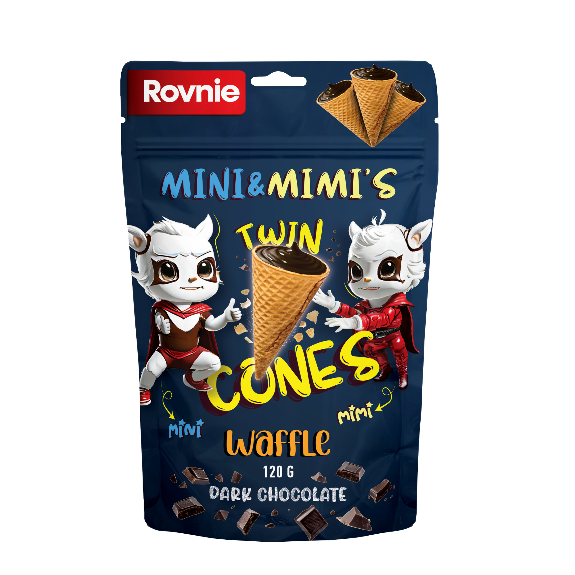 Twin Cones Bitter Çikolatalı Kornet