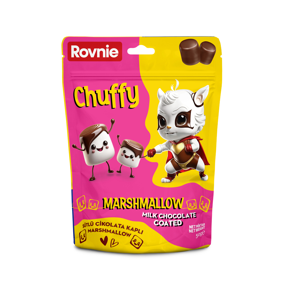 Chuffy Sütlü Çikolata Kaplı Marshmallow