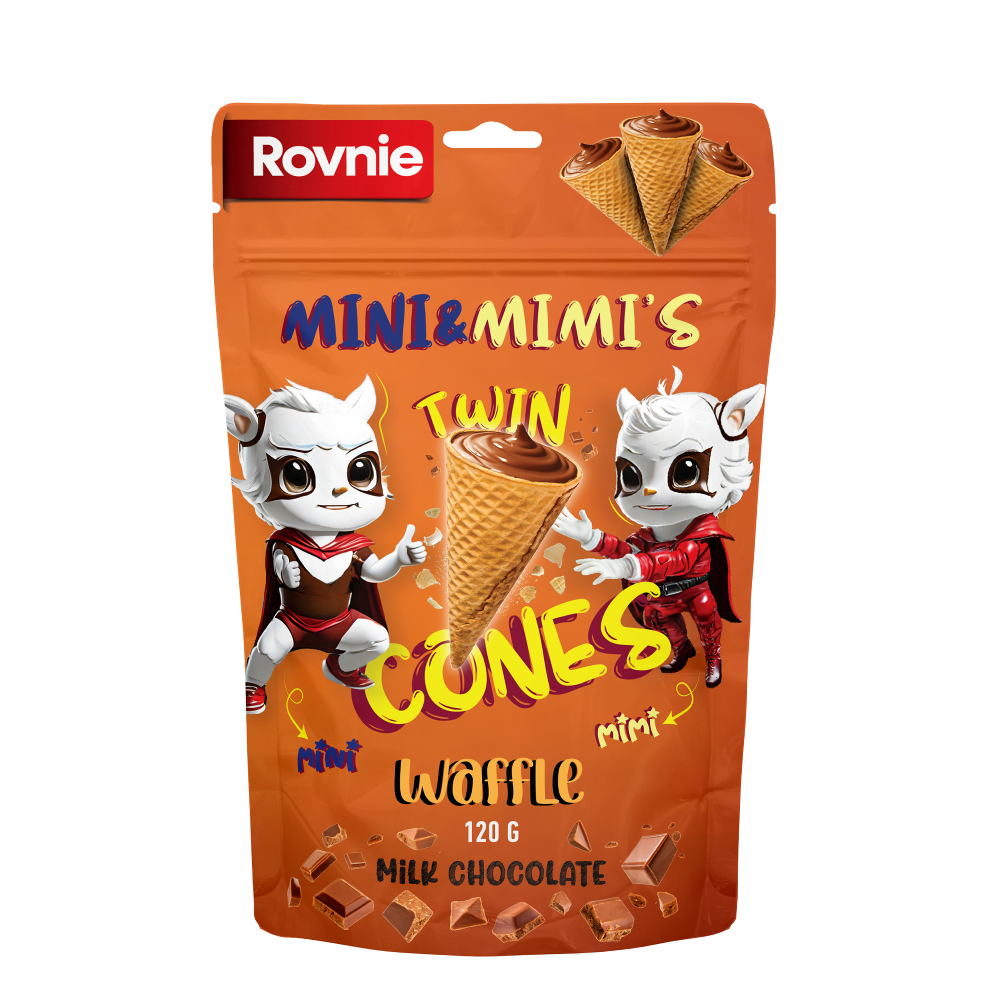 Twin Cones Sütlü Çikolatalı Kornet 120g